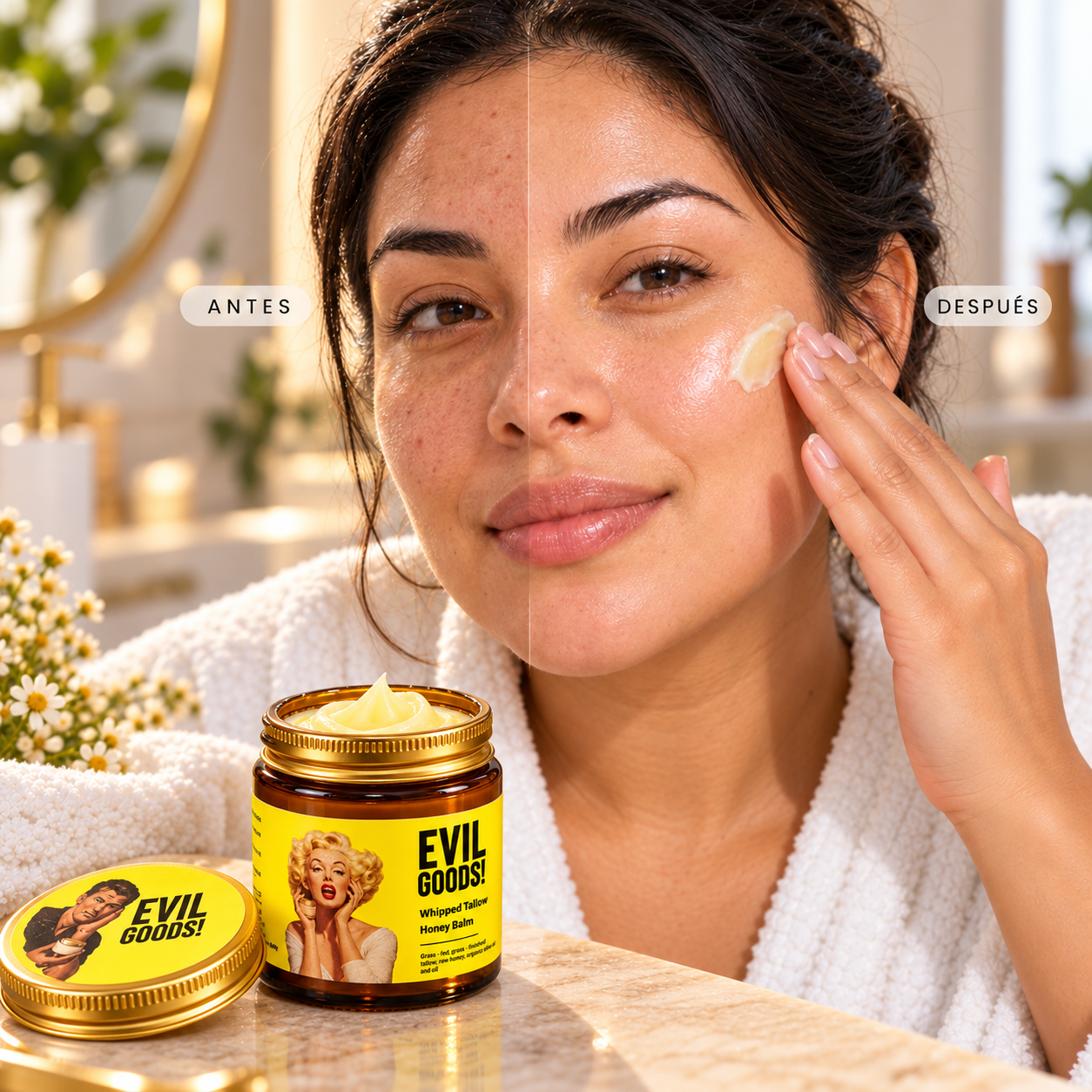 Sebo De Res Evil Goods 60 Ml Nutrición intensa para una piel más suave y confortable.